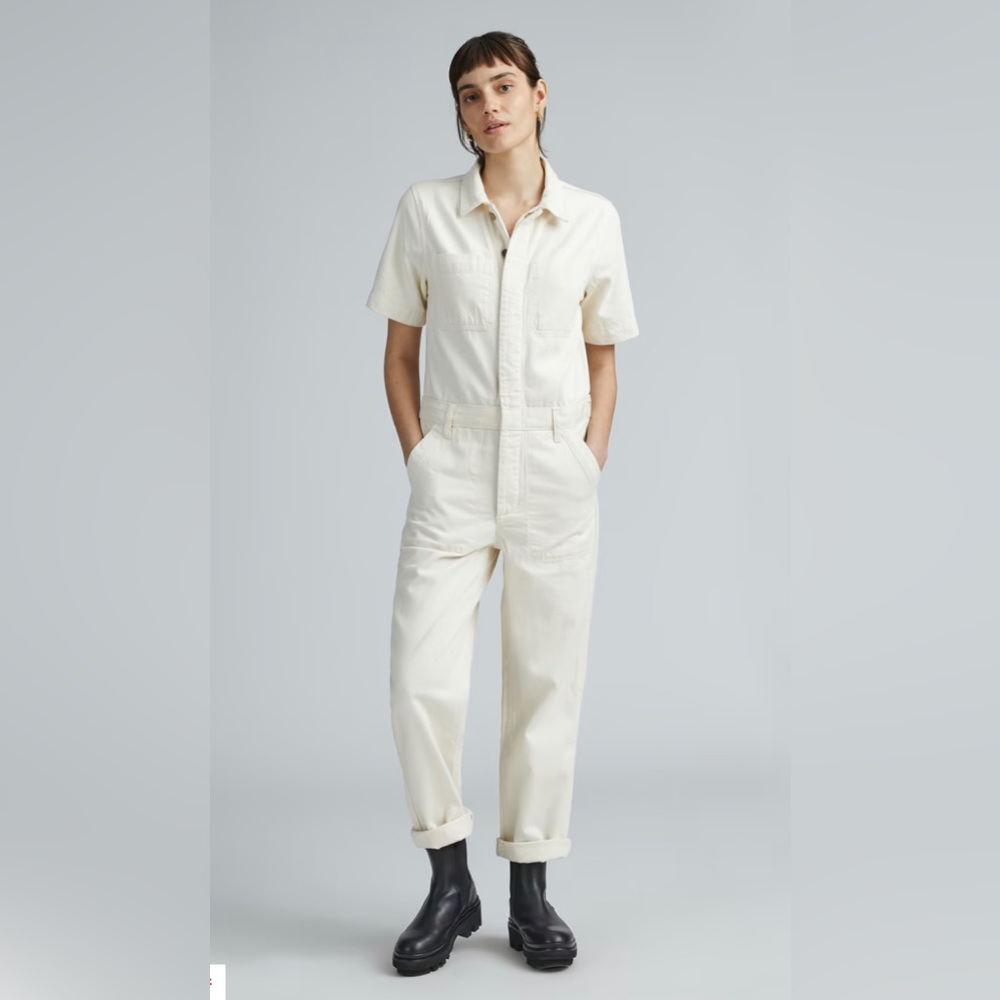 Everlane the short sleeve jumpsuit